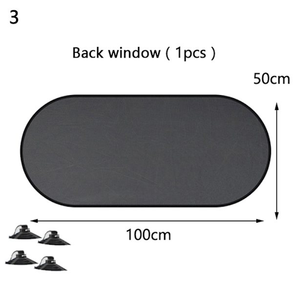 5 st/ set bilfönster solskydd cover anti-uv mesh gardin R-3927
