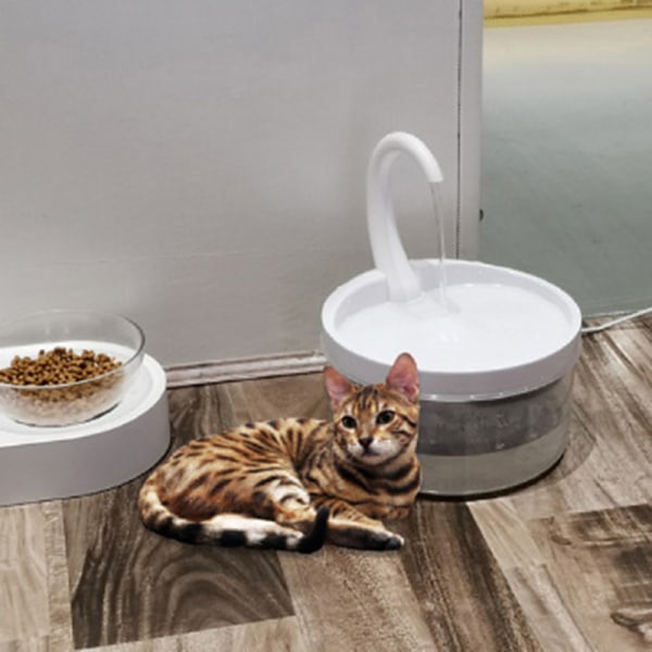 ligent Cat Dricksvattenfontän Automatisk cirkulerande vatten Three filter