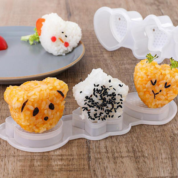 1 st Cartoon Shape Rice Ball Set Sushi Form Bento Stamper Kitche