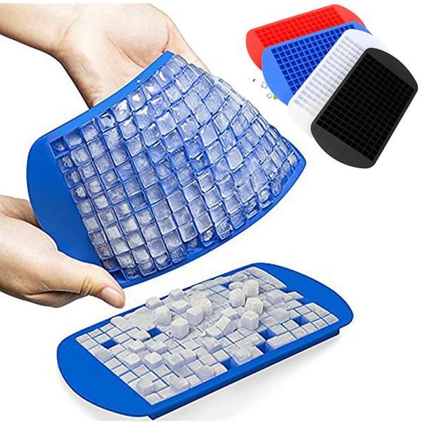 Silikon mini iskubbrickor Små molds Vikbar is White