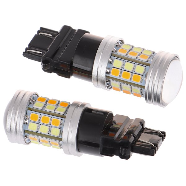 2st 3157 LED Bärnstensvit Bak Blinkers Parkering Hög power