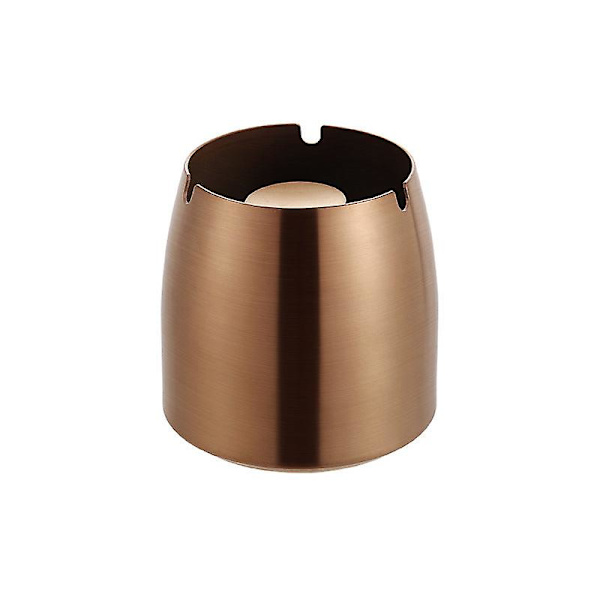 Askkopp i rostfritt stål, stor, rund, för hotell och hushåll, med guldlock och höjd Classical copper Large size