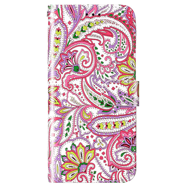 Fodral i PU-läder + TPU med mönstertryck till Oppo A79 5g / A2 5g, plånboksfodral med stativ Flower