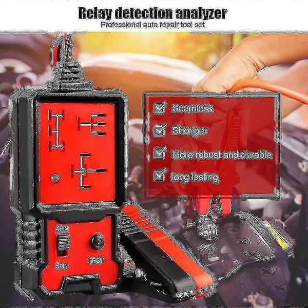 Universal 12V Bilrelæ Tester til Bilbatteri, Generator og Diagnostiske Kontroller