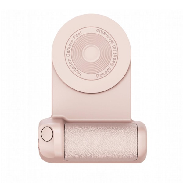 Magnetisk Sugkopp Handhållen Kamerahållare, Mobiltelefonhandtag med Bluetooth Trådlös Kameraslutare Pink