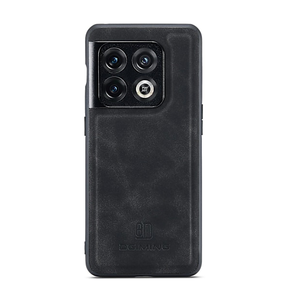 Dg.ming M1-serie til Oneplus 10 Pro 5g Magnetisk adsorption 2-i-1 pung Pc+tpu+pu læder telefon drop-proof etui med kickstand Black