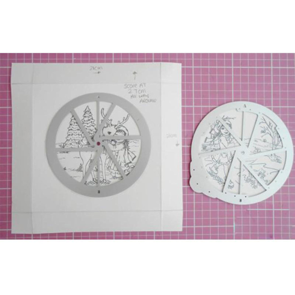 Ma Gic Window Slider Card Cutting Dies Slider Cards - 5PCS SET