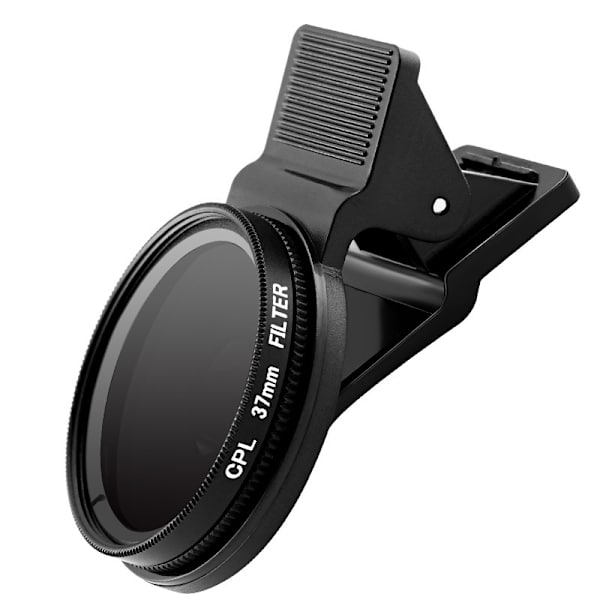 Bästa kamera Cpl-filter cirkulär polarisator lins del 37mm mobiltelefon kamera Cpl-linsfilter med klämma för Iphone Android Hk Zj-xjw