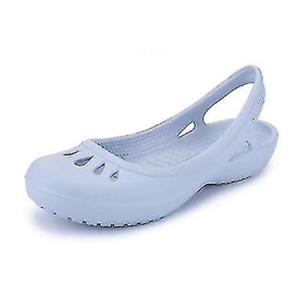 Dames Strand Sandaler Slippers Dame Træsko Jelly Sandaler Skridsikre Vandtætte Havesko Blue W6(36)