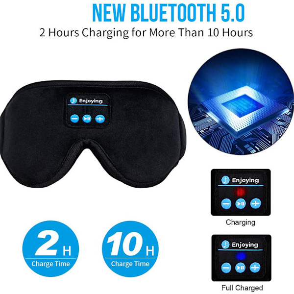 3D SleepPhones Bluetooth Søvn Hovedtelefoner