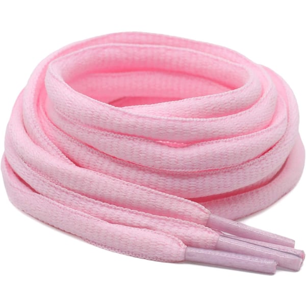 2 par ovala skosnören Halvrunda Athletic Sport-/löparskosnören, röd, 80 cm (rosa) Pink 60 cm