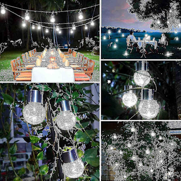Nattljus omgivande belysning nattljus omgivande belysning utomhus hängande solcellslampor sprucket glas solcellslampor vattentät led
