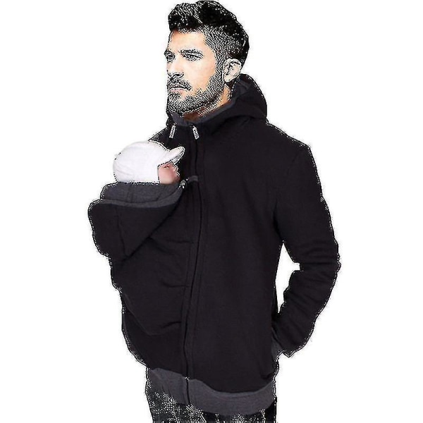 Jacket Multifunctional 3 In 1 Dad Kangaroo Jacket Sweatshirt Maternity Men