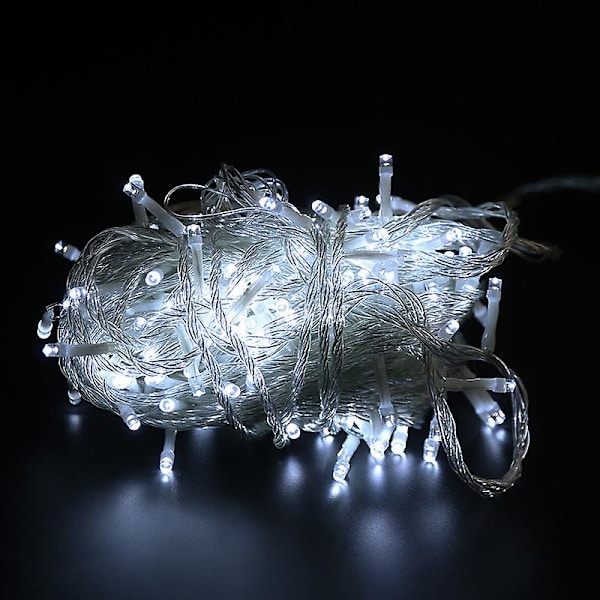 Julelys med stjerneklar himmel Utendørs dekorativ lampe Ingeniørkvantitativ LED-lyslenke Nyttårslyslenke Lys Jul [white]] 30m 300 lights
