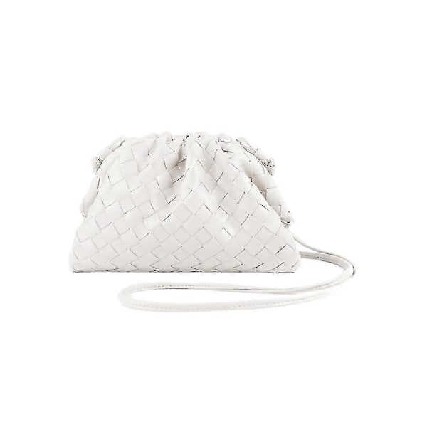 Pu-kudottu laukku Satchel Cloud Mini Nahka-Clutch-laukku - Yvan white