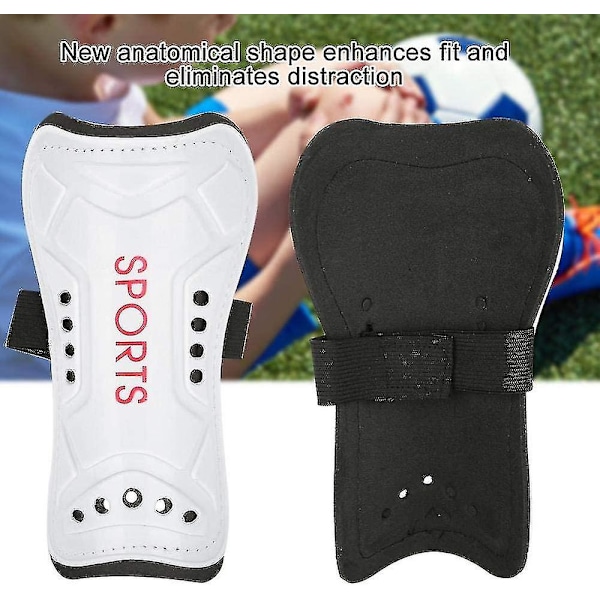 Benskydd Fotboll Benskydd Sport Fotboll Säkerhetsskydd Fotboll(2 st, vit)