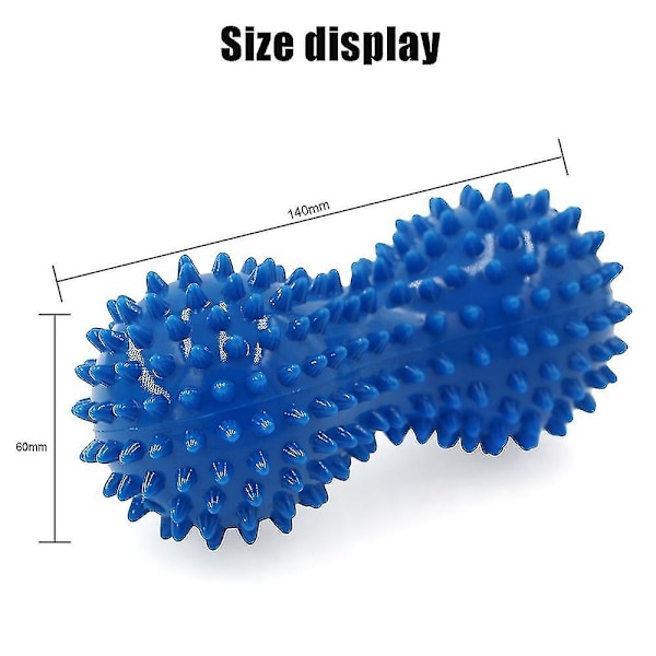 Myofasciala bollar Spiky Massageboll Triggerpunkt Sport Fitness Handfot Smärtlindring Plantar Fasciit Reliever Igelkottbollar