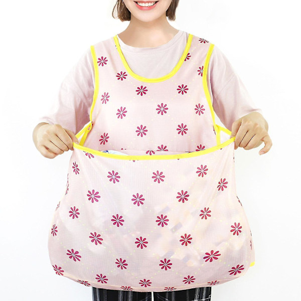Trendikäs pyykkiesiliina suurella taskulla - Monikäyttöinen, vedenkestävä liivi naisille ja miehille - dwdz Lucky pattern