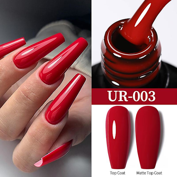 UR SUGAR 15ml Forlengelse Neglelakk Gel Kamuflasje Naken Rosa Semi Permanent UV Hard Gel Negler Finger Forlenge Akryl Lakk UR-3