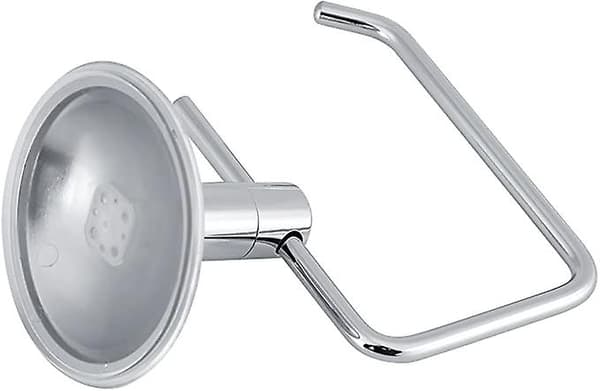 Rustfrit toiletpapirholder i rustfrit stål med sugekop til vægmontering