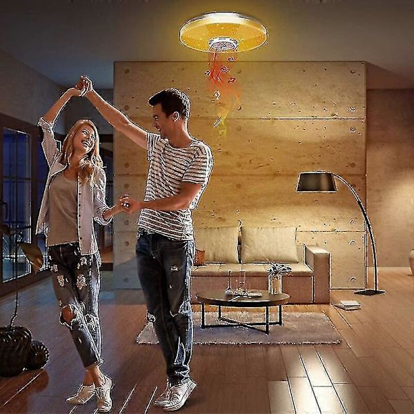 36W LED-kattovalaisin Bluetooth-kaiuttimella, älykäs kaukosäätimellä ja sovelluksella