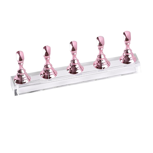 Sraith Cram Ingne Acrylic Nail Display Stand Nail Tip Holder Magnetic Nail Practice Stand Fingernail