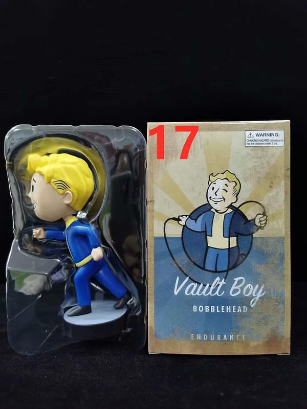 Fallout Vault Boy Bobble Head PVC Actionfigur Samleobjekt Model Legetøj Style 17