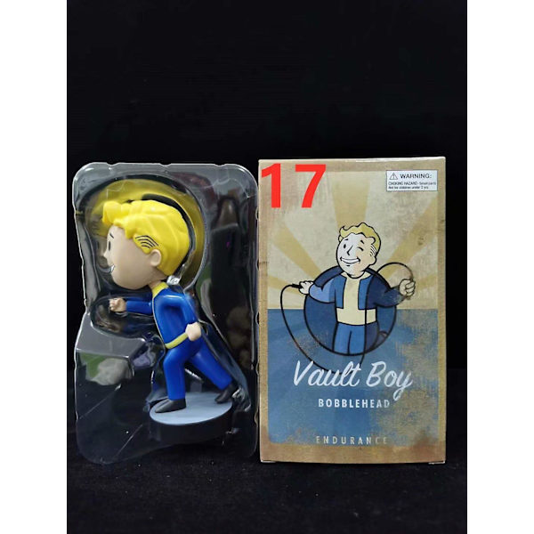 Fallout Vault Boy Bobble Head PVC-toimintahahmo Keräilymallilelu Style 17