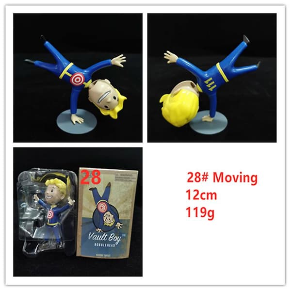 Fallout Vault Boy Bobble Head PVC Actionfigur Samleobjekt Model Legetøj Style 28