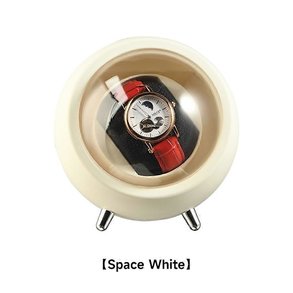 Kellokääntäjä automaattikelloille, kellolaatikko automaattinen kääntäjä USB-kaapelilla / paristovaihtoehdolla Space white