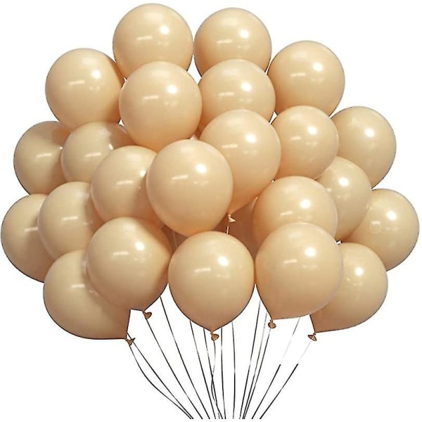 50st Champagneballonger Latexballonger för bröllopsbrud