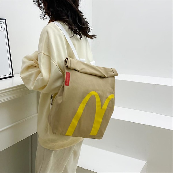 Gåvor Mcdonalds Tryckt Ryggsäck/Messenger Sidoväska Gåvor Stor Kapacitet Fick Axelväska Backpack