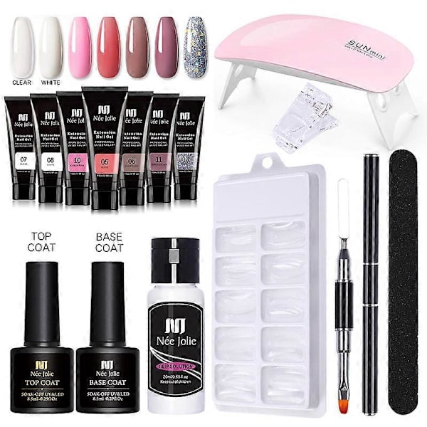 Gel-kit / Polygel med UV-lampa