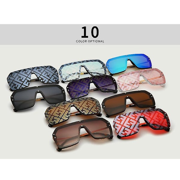 Italien Design Solglasögon Oblique Mask Solglasögon Unisex Tryckta Solglasögon ZD Y C2