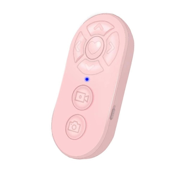 Bärbar fjärrkontroll för fotografering, videoinspelning och bläddring i e-böcker Pink