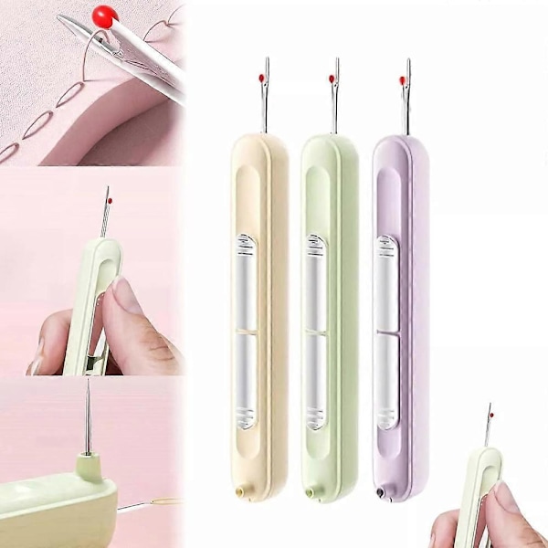 2 STK Oppgradert 2 i 1 Automatisk Nålitreder Sprettekniv Warm cherry white