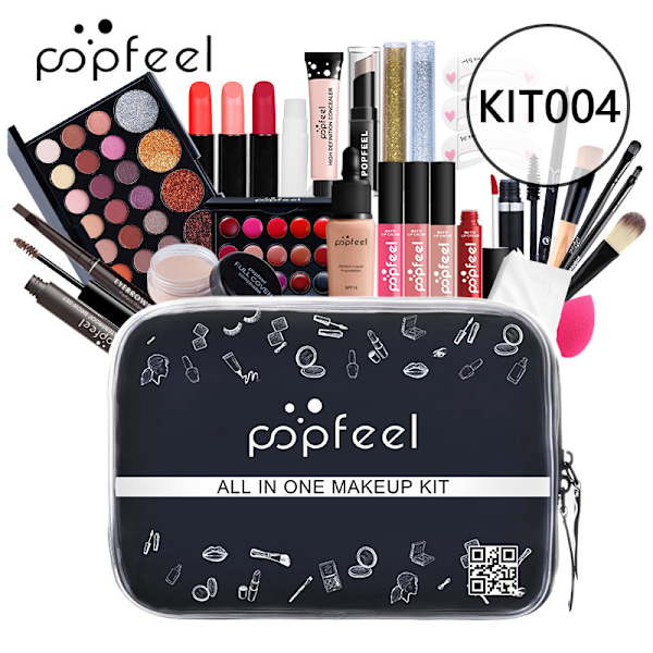 POPFEEL Makeup-set för Nybörjare, Makeup för Flickor KIT004 27pcs