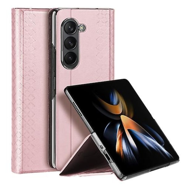 Samsung Galaxy Z Fold5 5g Dux Ducis Bril -sarjan Pu + Tpu -matkapuhelinkotelo Pink