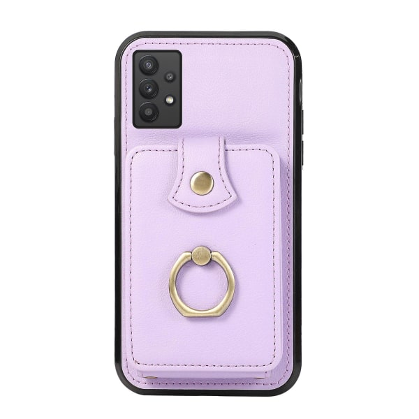 Samsung Galaxy A33 5g Fodral TPU+PU Läder Kortficka Stativ Baksida Purple