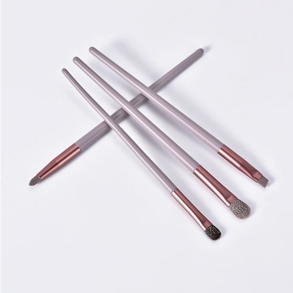 4 Øjenmakeup Pensler Sæt Plastik Håndtag Nylon Hår Øjenskygge Pensel