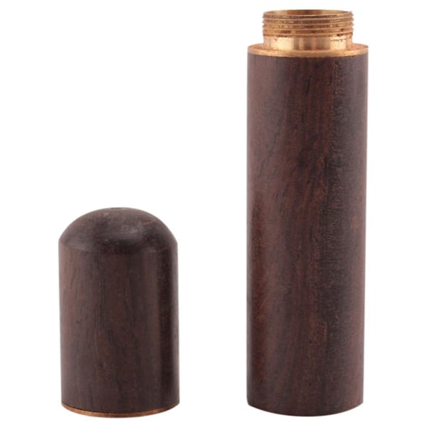 Træ tandstikholder spand mini boks vandring bærbar håndværk håndlavet gave 8*1.8cm
