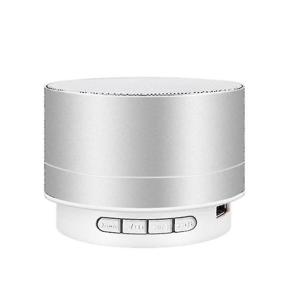 USB trådlös Bluetooth högtalare, mini subwoofer utomhusspelare () silver