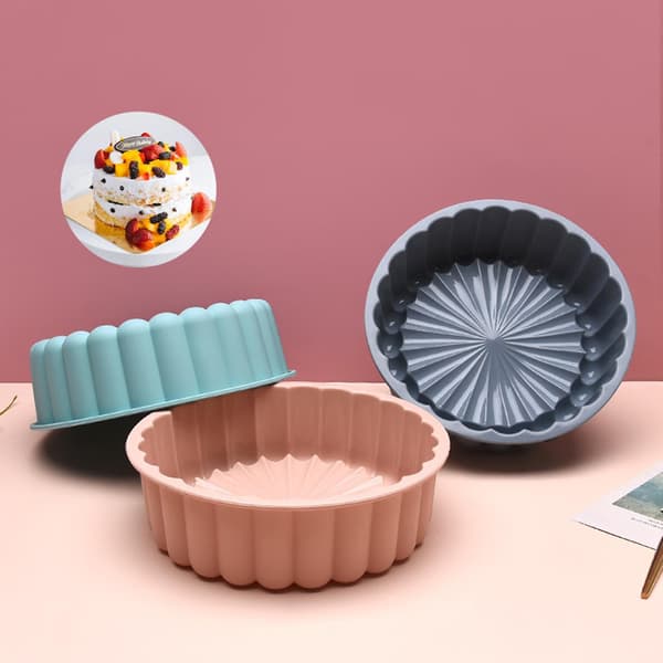 Kageform Rivfast DIY Silikone Gummipaste Bageform til Restaurant Pink