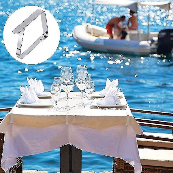 12 kpl ulkoilmapöytäliinan pidikettä, suuret pöytäliinan pidikkeet 8*7CM