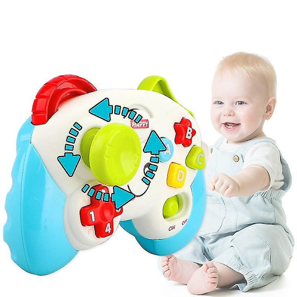 Vitt brusmaskiner baby leksaker ljud ljus multifunktionell elektrisk spelhandtag barnens pedagogiska telefoner