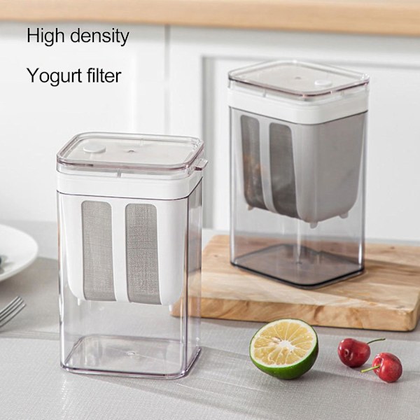 1100ML Yoghurtsi, Ultra Fint Mesh, Klart Synligt Te Mælk Juice Hjemmelavet Valle Separator Fi