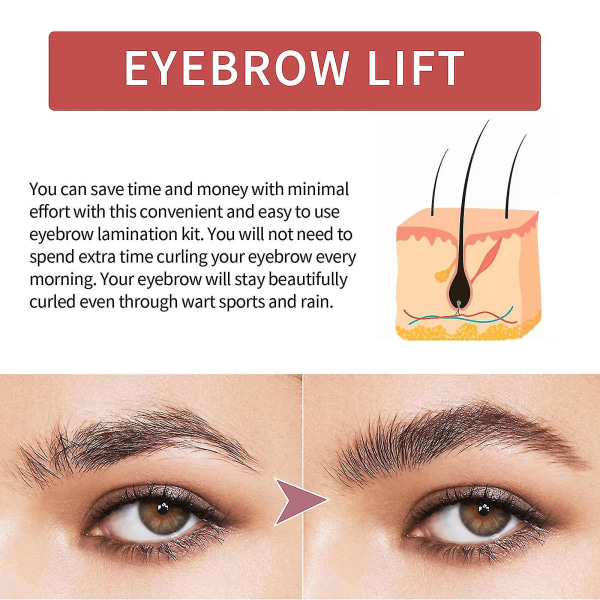 Eyebrow Lamination Kit Eyebrow Perm Kit DIY Långvarigt Eyebrow Lift Kit