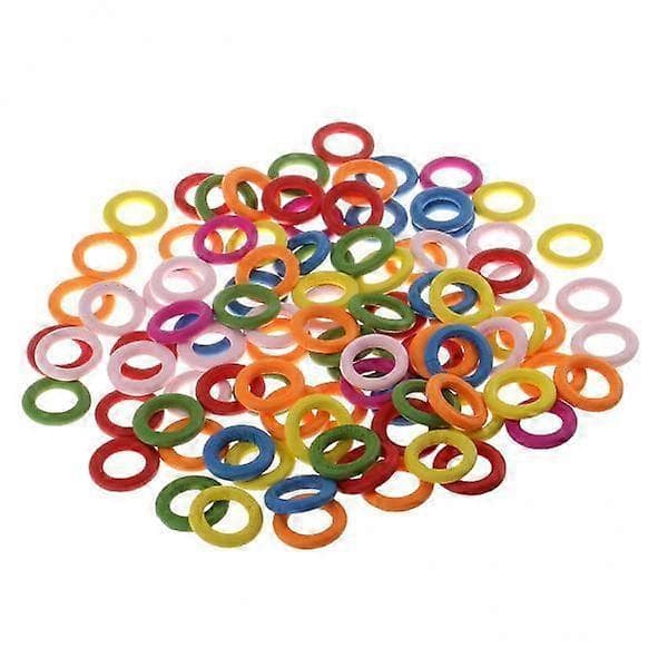 5x100 Bitar Sorterade Öglor Ringar Utsmyckningar för Hantverk 20mm