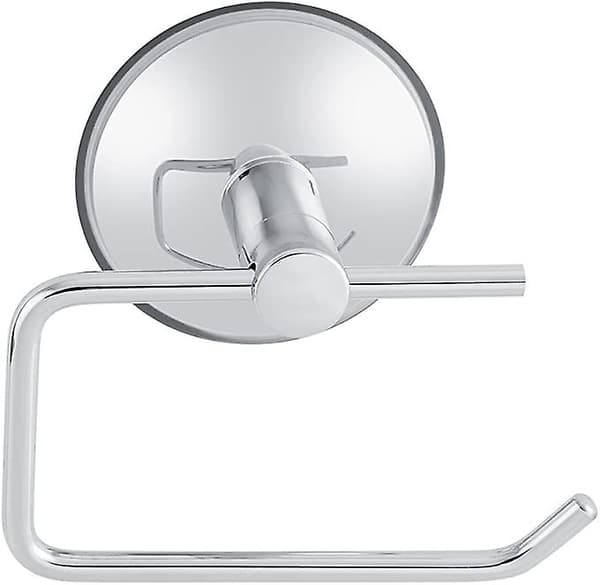 Rustfrit toiletpapirholder i rustfrit stål med sugekop til vægmontering