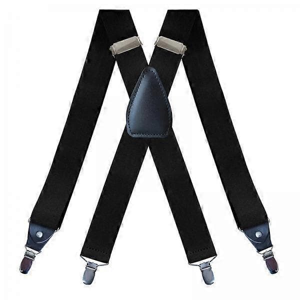 2x Seler til mænd Elastiske stropper Stærke clips X Solid 3,5 cm Justerbare